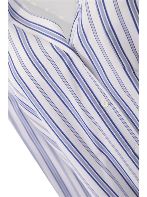 Camicia WKDTESSILE in cotone a righe e pizzo Sangallo WEEKEND MAX MARA | 2615111012600050